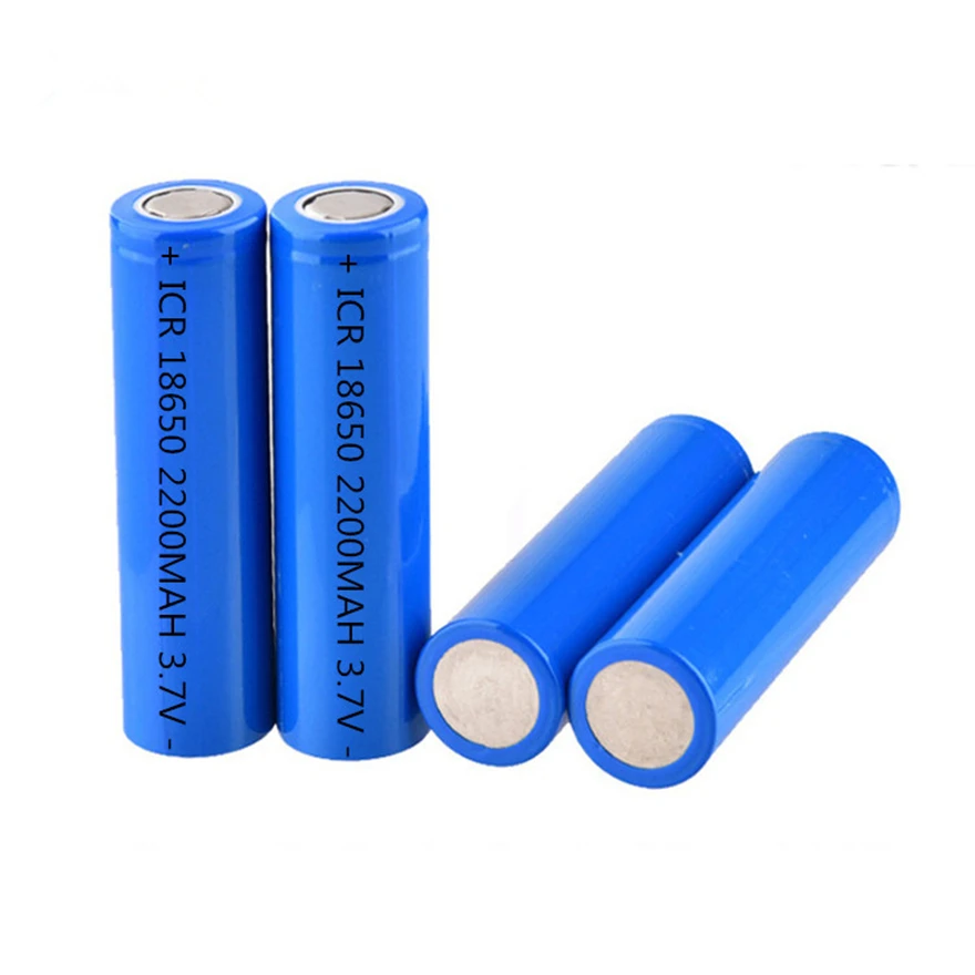 10pcs 18650 lithium ion battery 3.7V 2200mA rechargeable lithium battery Light flashlight battery LED lamp battery