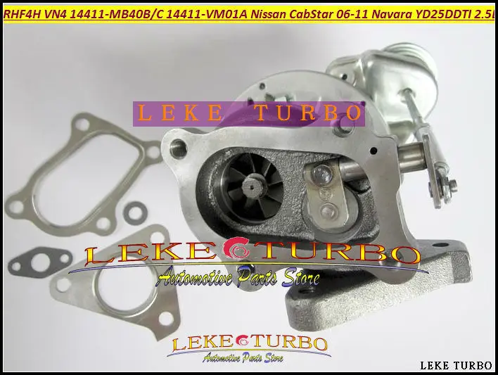 Turbocompresor xxx Turbo RHF4H VN4 14411-MB40B 14411 MB40B 14411MB40B para NISSAN CabStar 06-11 Navara D22 YD25DDTI DCI 2.5L 110HP