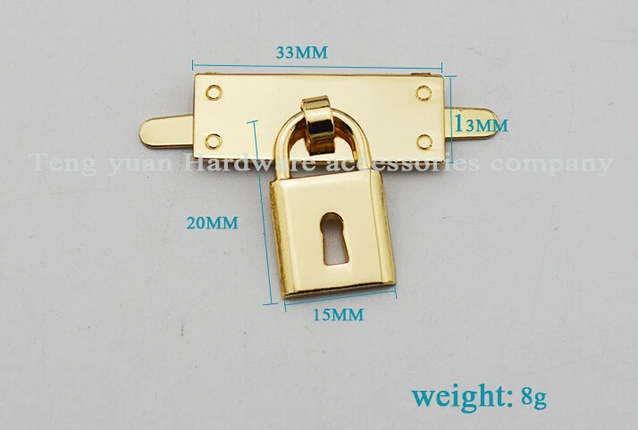 10pcs/  lot   Luggage hardware accessories   small wall padlock  decorated  women's bags