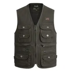 New Summer men Outdoors Travels Vests Mesh Vest Photographer Vest Shooting Vest with Many Pocket Wholesale size S-4XL