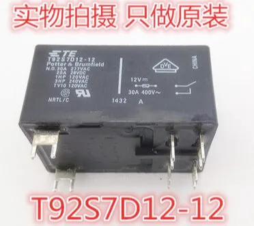 T92S7D12-12 TE Tyco Potter Brumfield  T92 Relay 30A 12V 2 from A  DIP6  new and original