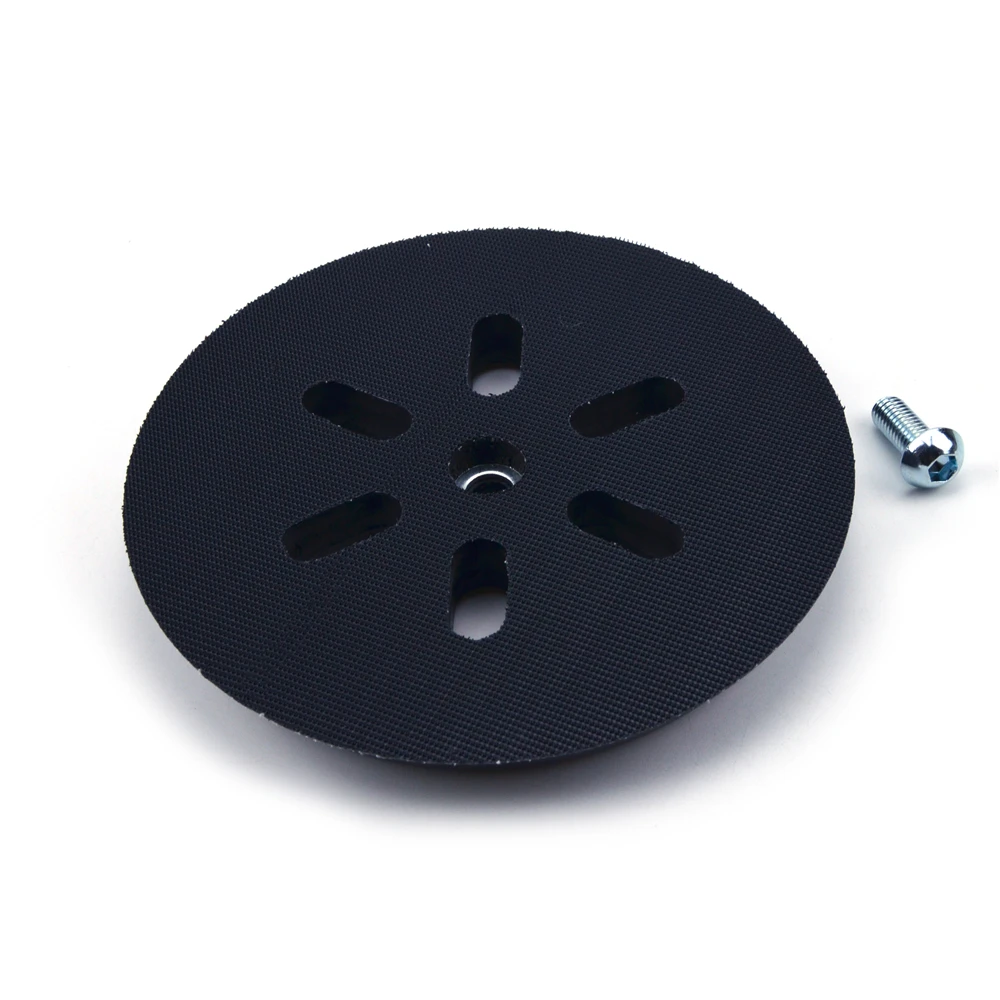 POLIWELL 6 inch 150mm 6 Holes Hook and Loop M8 Backing Pads Sanding Disc Back Plate for Electric Grinder Power Tools Accessories