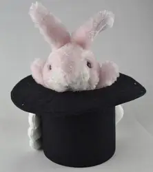 Deluxe Rabbit In the Hat Puppet Magic Tricks Cute Little Bunny Magia Magician Stage Illusions Gimmick Props Comedy Toy for Kids