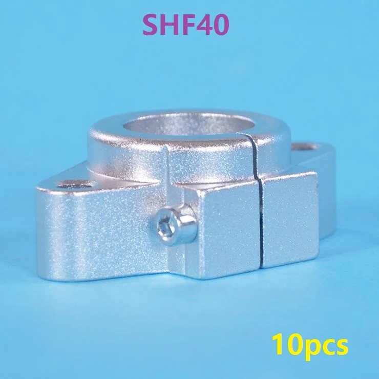 

10pcs/lot SHF40 aluminum linear bearing shaft support for 40mm rod rail shaft support diy XYZ table CNC router parts