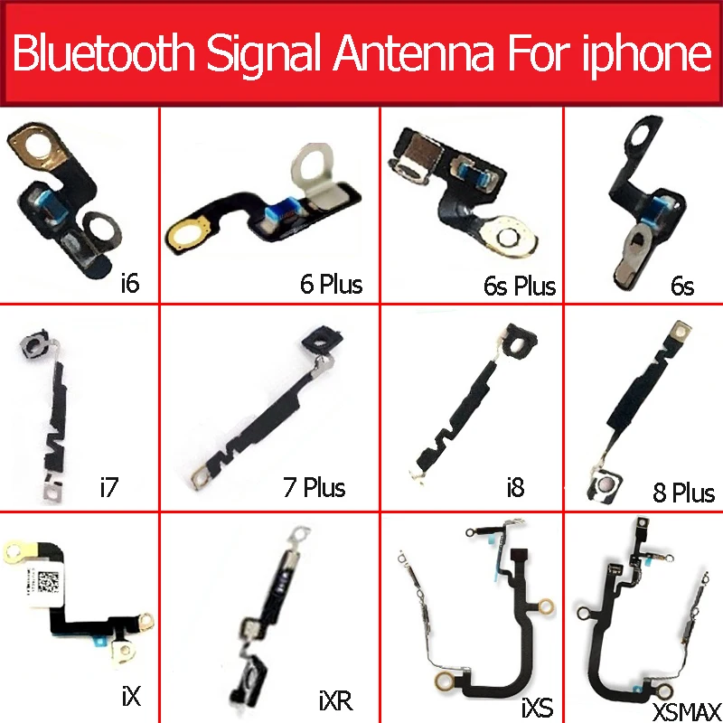 Bluetooth antenna signal Antenna For iPhone 6 6s 7 8 plus X XR XS MAX NFC Chip Camera Clip Button Webcam on the right