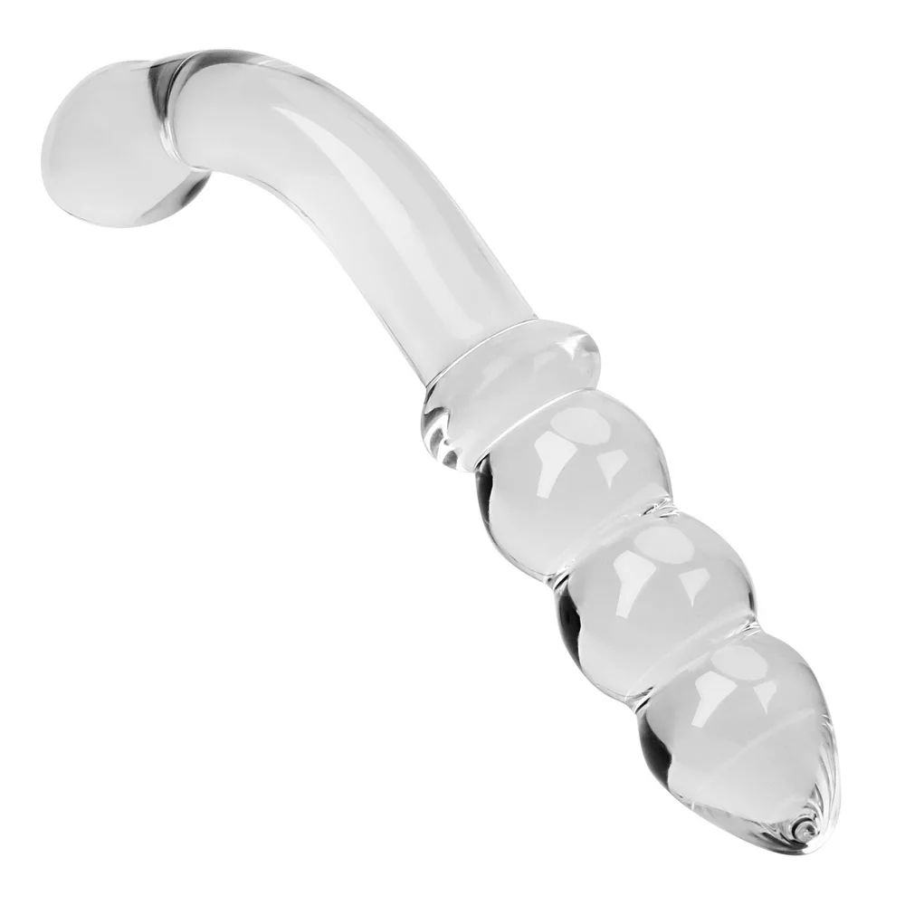 2 In 1 Glass Dildo Butt Plug Anal Toys For Women Vaginal Balls Men Prostate Massager Anus Dilator Sex Games Adult 18 Erotic Shop