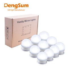 [DENGSUM]LED Vanity Mirror Lights Kit with Dimmable Light Bulbs,Lighting Fixture Strip for Makeup Vanity Table Set