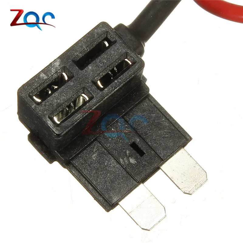 12V Fuse Holder Add A Circuit TAP Adapter Micro Mini Standard ATM APM Blade Auto Fuse with 10A Blade Car Fuse Holder Clip