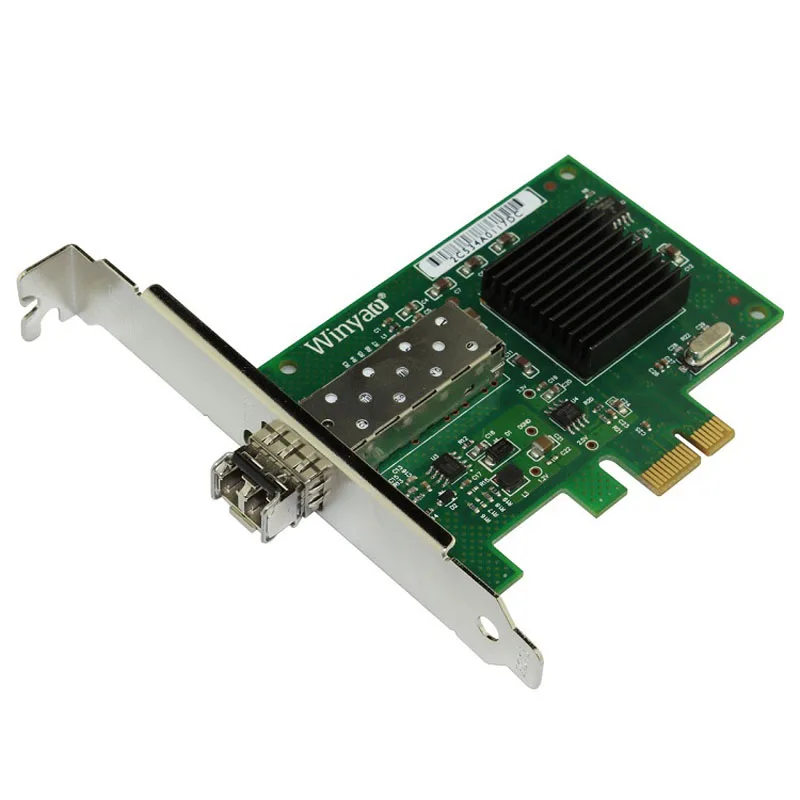 BCM5715S PCIe X1 Gigabit Fiber Ethernet Card Multi Mode 1G 850nm LC Optic Module