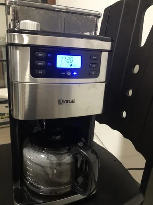 Full-automatic American Coffee Machine 1.5L Coffee Grinder Freshly Brewed Coffee Maker Coffee Bean Grinder Cafetera