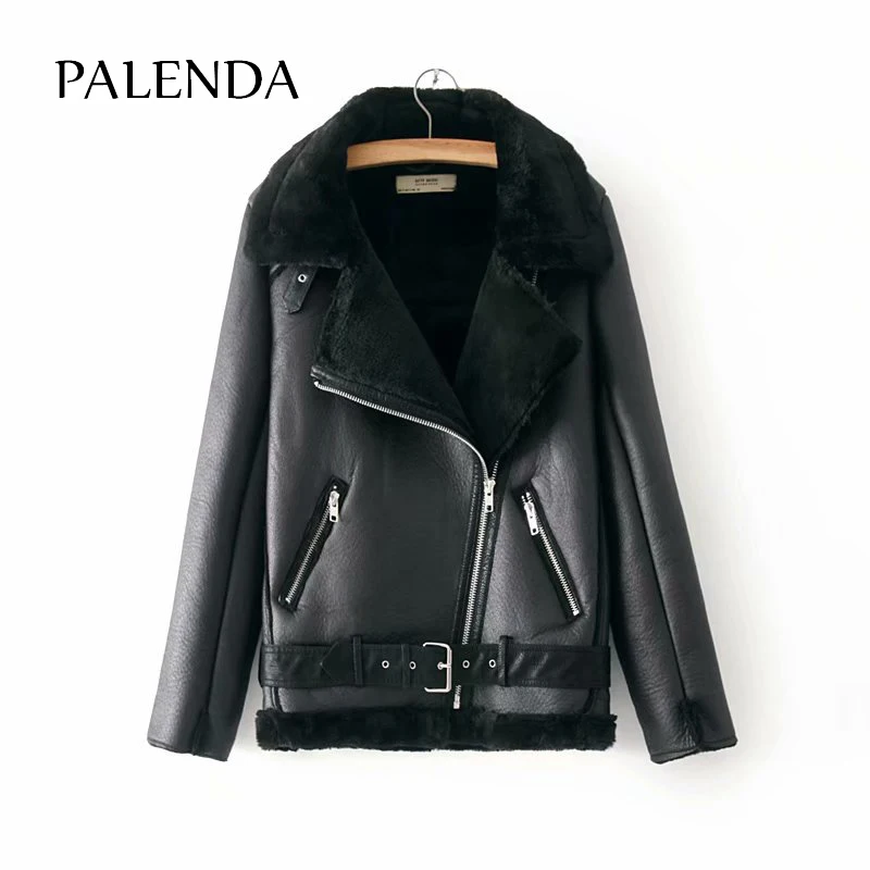 

faxu fur jacket women fashion coat zipper open design 4 colors