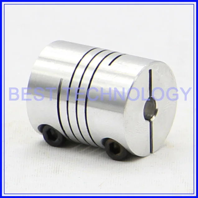 6pcs Flexible Shaft Coupling  5 x 8mm Clamp CNC Starter Shaft Coupler Connector  Diameter 18mm Length 25mm