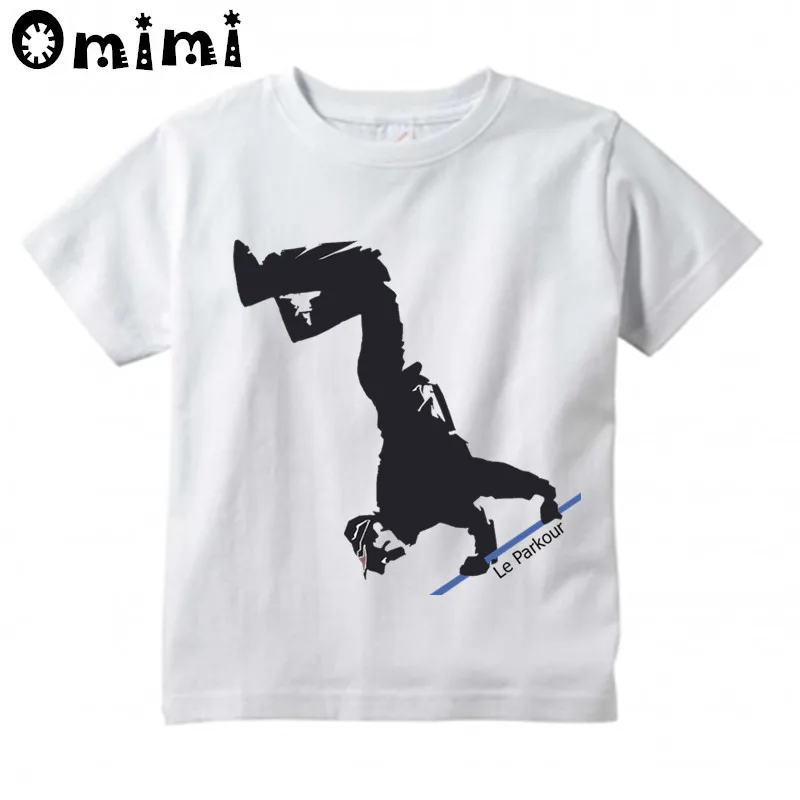 Kids Hip Hop Harajuku Parkour Design T Shirt Boys and Girls Great Casual Short Sleeve Tops Children's Funny T-Shirt