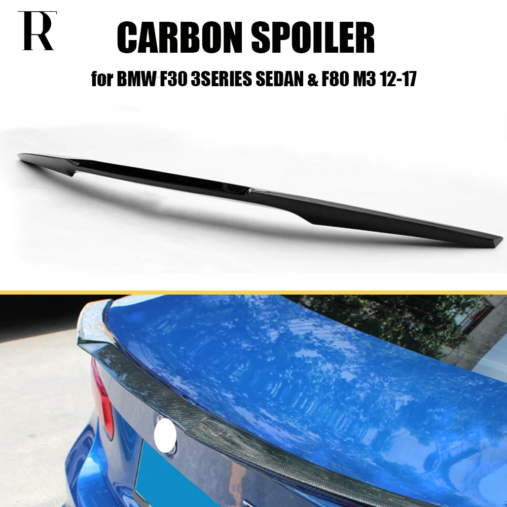 

M4 Style Full Carbon Fiber Rear Trunk Lip Wing Spoiler for BMW F80 M3 & F30 3 Series 320 330 340 2012 - 2019