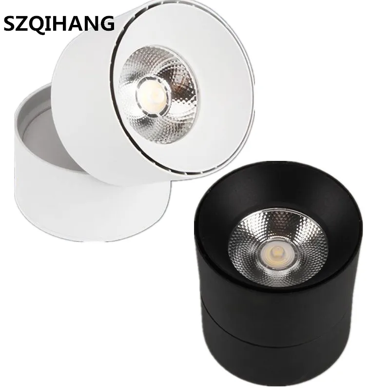 New Arrival 9W/12W/15W/20W Foldable COB Led Downlight, Exhibition Hall Background Wall Clothing Store Led Ceiling Spotlights