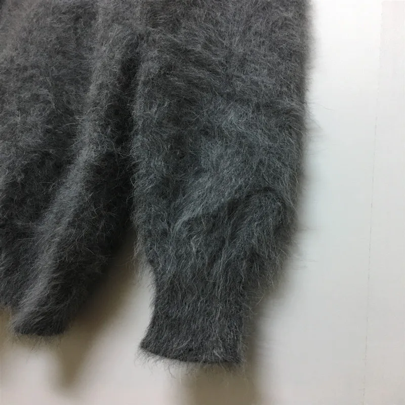 New Men\'s Mink cashmere Fleece Warm Sweaters, Round-collar Sleeve Sweaters Free Delivery S18121