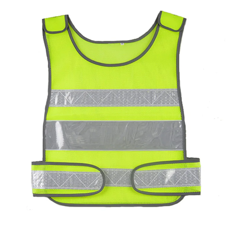 Fluorescent Yellow Vest with Free Printing Logo Safety Vest Reflective Customize Support Customization