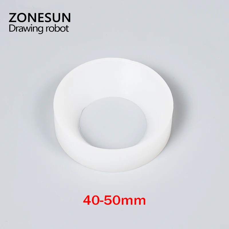 ZONESUN Cap screwing chuck bottle cap adoptor of capping machine silicone capping chuck 10-50mm anti-wear