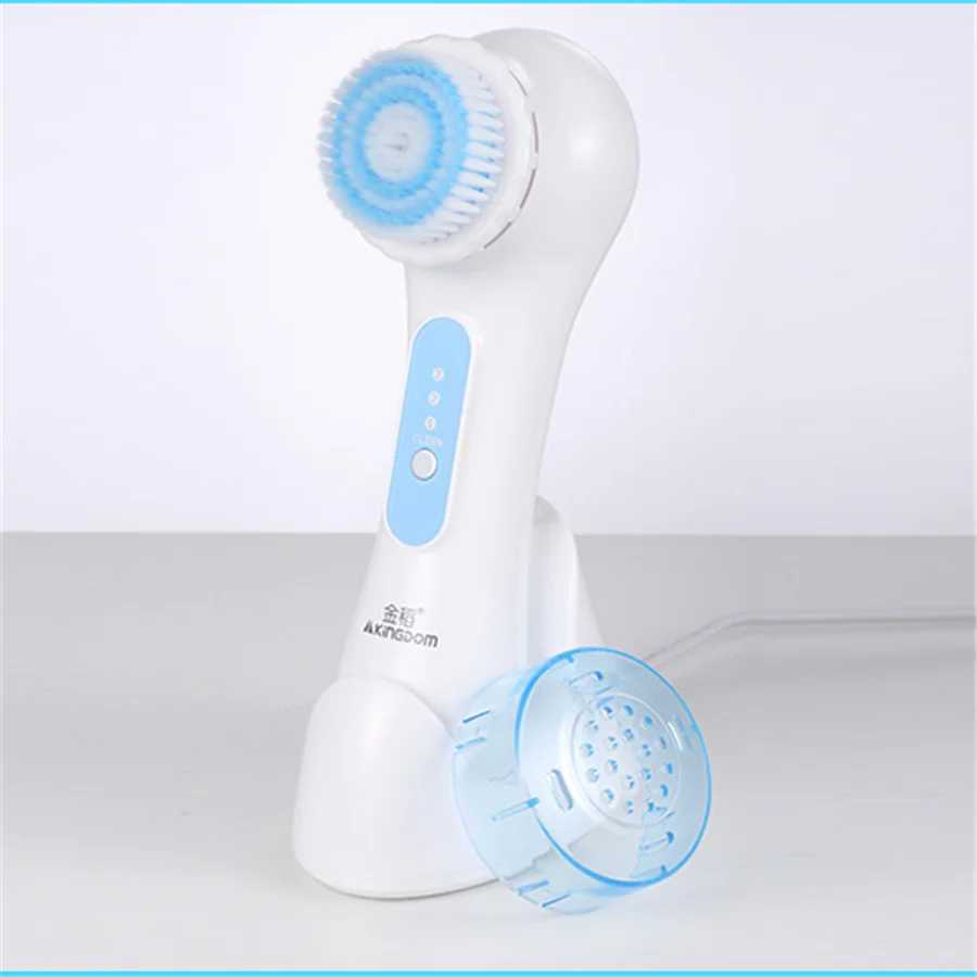 

Electric beauty instrument sonic wave face cleasing brush rechargeable wash instrument pore cleaner massage face deeply clean