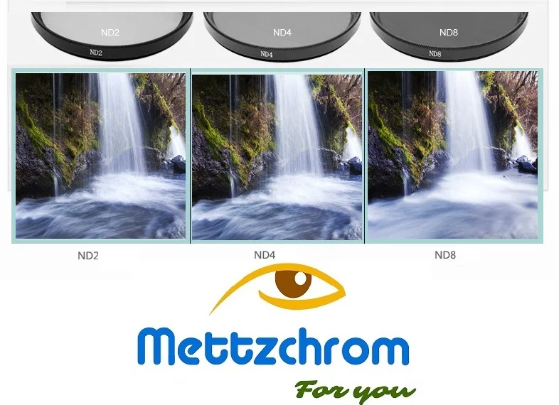 ND2 ND4 ND8 Neutral Density ND Filter 49mm 52mm 55mm 58mm 62mm 67mm 72mm 77mm ND2 ND4 ND8 FILTER