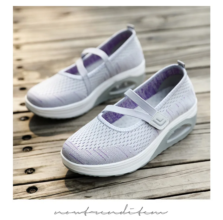 

SWYIVY Wedge Slimming Toning Shoes Sport Sneakers Autumn New 2019 Female Sport Shoes Lose Ewigth Platform Sneakers For Woman