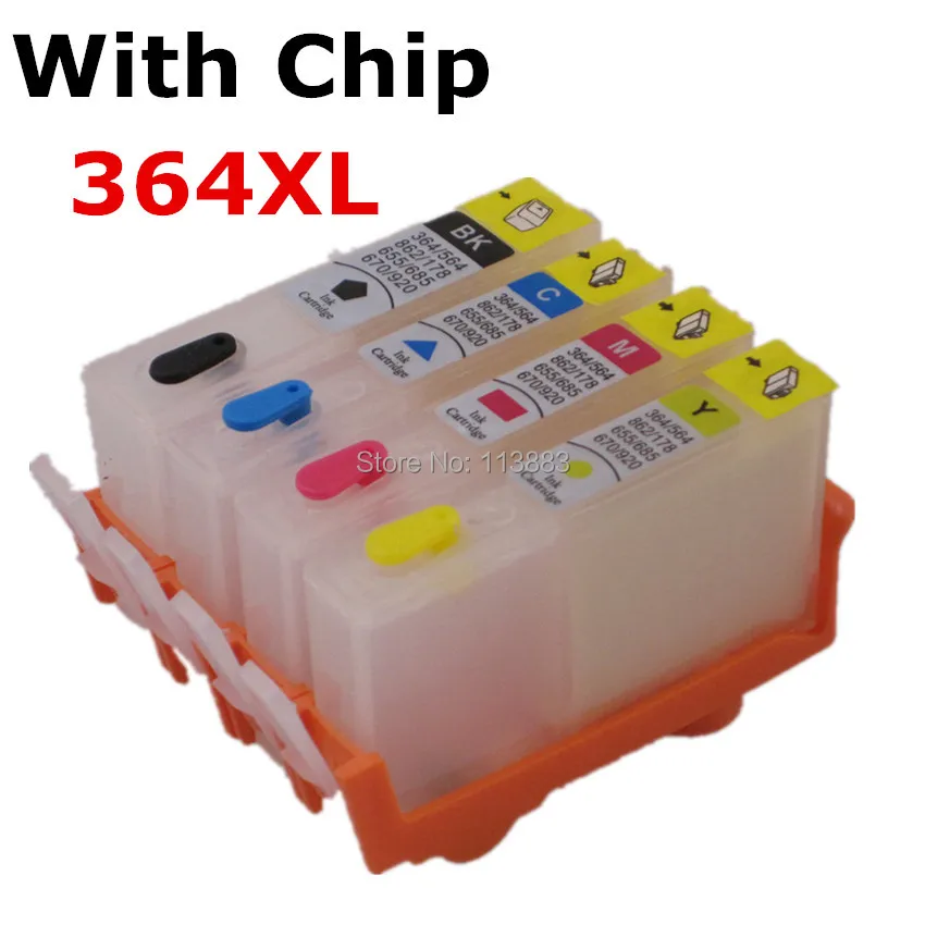 

BLOOM compatible 364 Refillable ink Cartridge for HP Photosmart 5510 5511 5512 5514 5515 5520 5522 5524 6510 6512 6515 6520 7510