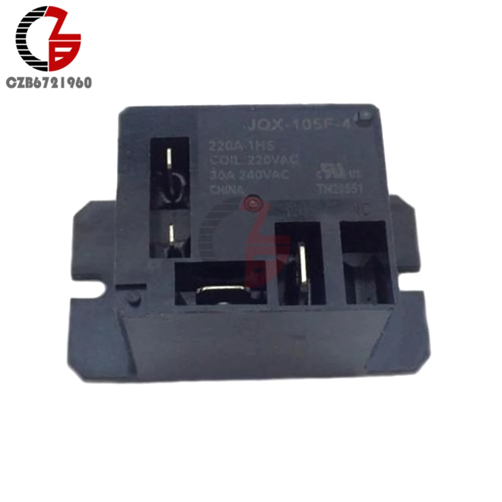 Air Condition Relay JQX-105F-4-220V-1HS Relay AC 220V 30A HF105F 4 Pin for Air Conditioner