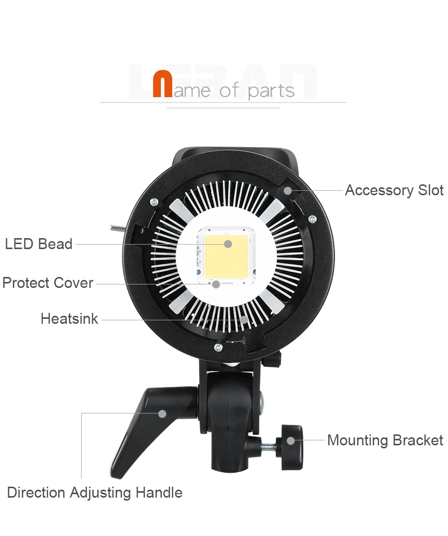 Godox SL-60W 5600K 60W Hochleistungs-LED-Videoleuchte mit Bowens-Halterung für Fotostudio Godox SL-60W 5600K 60W Hochleistungs-LED-Videoleuchte mit Bowens-Halterung für Fotostudio