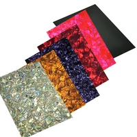 Hoja de celuloide de tamaño A4, 210mm x 297mm, 0,71mm, púas de guitarra DIY, incrustaciones de golpeador, Deco, varios colores
