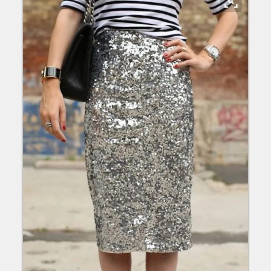 

Sexy club party wear High Waist bling bling Glitter Bodycon Skirts Womens office lady pencil Sequin Skirt