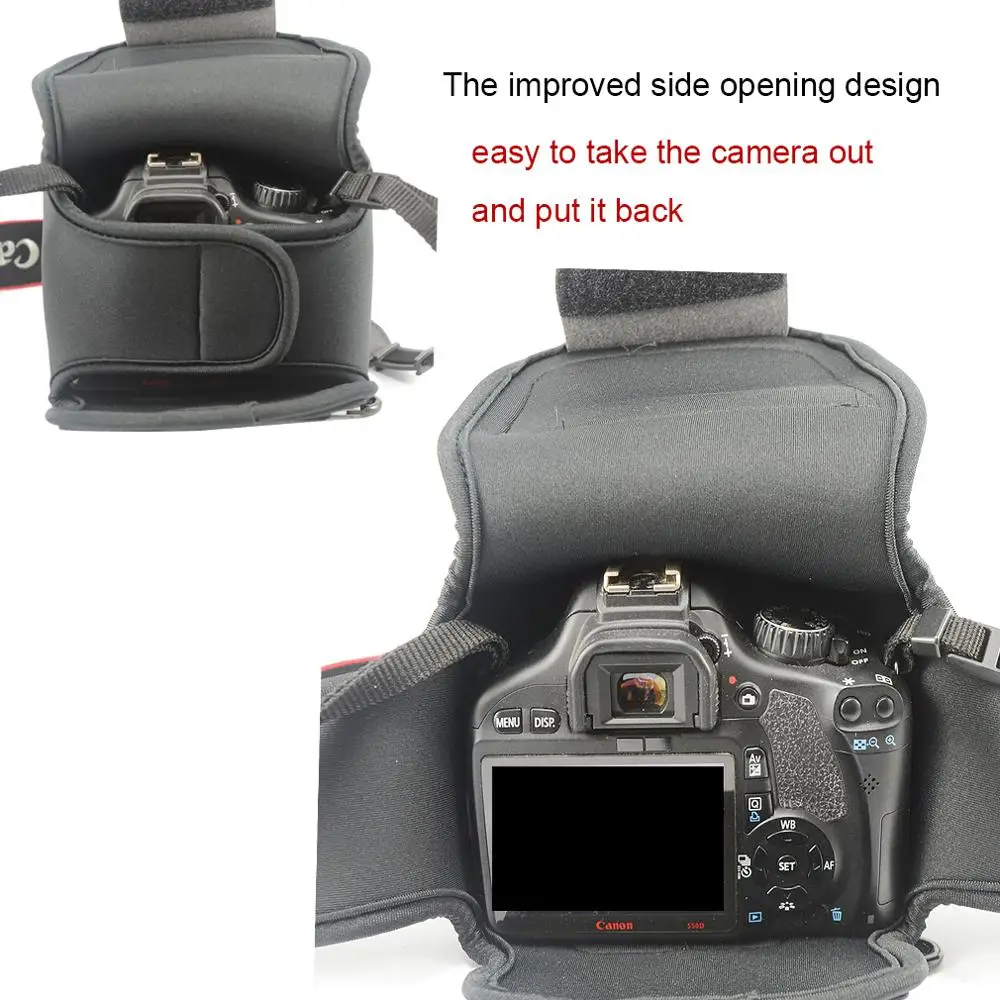 Neoprene Camera Case Cover Bag for Sony A7R IV A7R III  A7R II A7R A7S II A7S A7 III A7 II A7 with FE 24-70mm 16-35mm 24mm lens