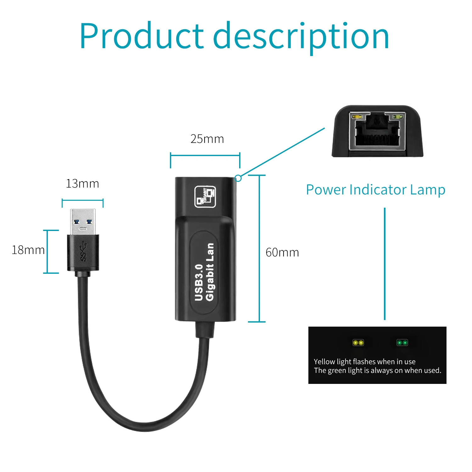 USB 3.0 2.0 / Typc C USB Rj45 Lan Ethernet Adapter Network Card to RJ45 Lan Ethernet Adapter for Windows 10 Macbook Xiaomi Mi PC