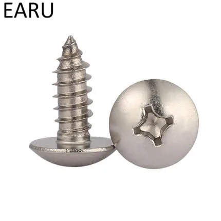 

M4*8/10/12/14/16/18-60mm T Standard 316 Stainless Steel Cross Round Truss Pan Phillips Head Self-tapping Tapping Screws Bolt