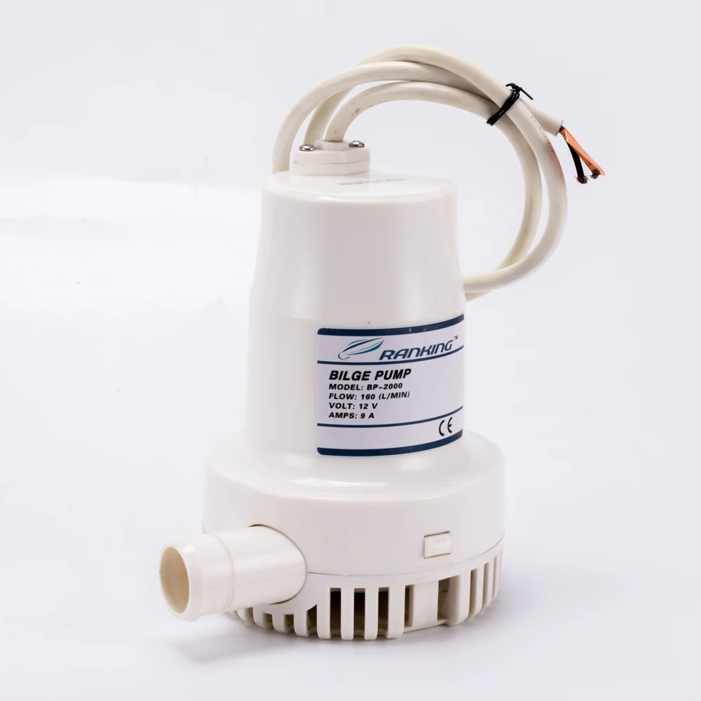 

BP-2000 Horizontal Bilge Pump Submersible Pump 12V 9A Diaphragm Pump