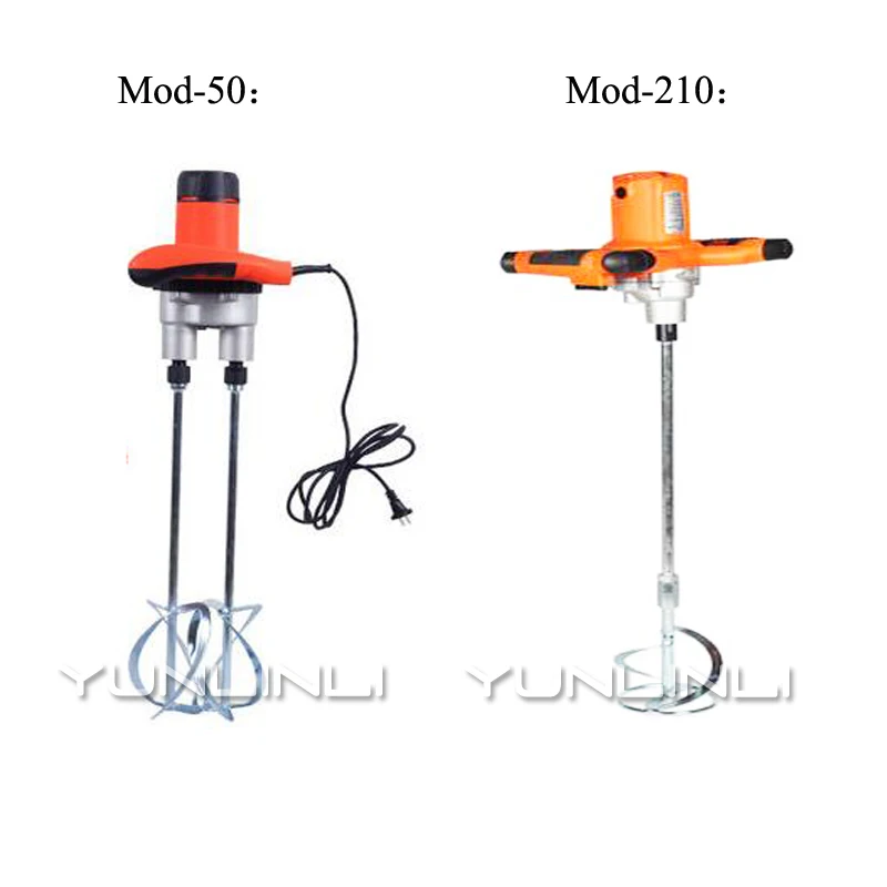 

Industrial Grade Mixer Electric Speed Control Handheld Single Rod Double Rod Paint Cement Coating Putty Powder Mixing Machine