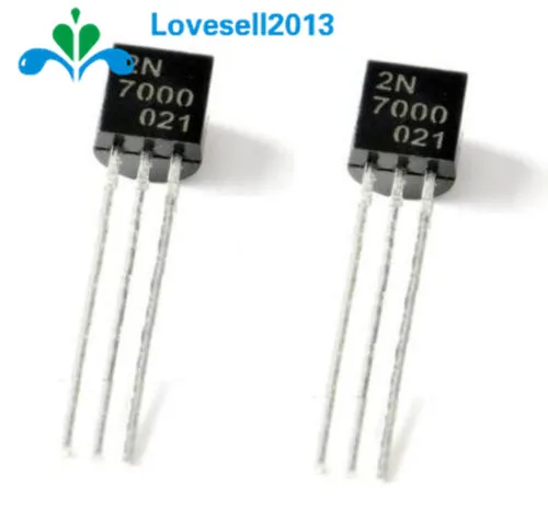 100PCS 2N7000 TO-92 MOSFET N-CHANNEL 60V 0.2A Transistor