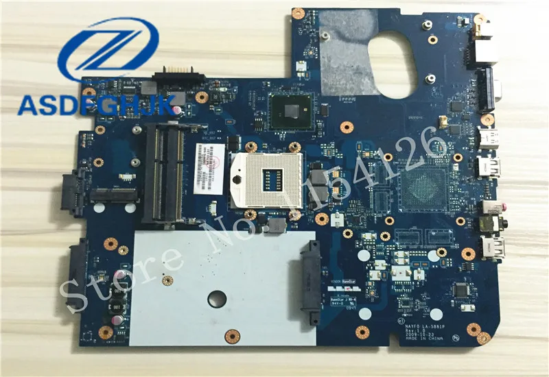 Laptop Motherboard FOR ACER For Gateway NV79 LA-5881P MBWHH02001 MB.WHH02.001 NAYF0 DDR3 HM55 Integrated 100% Test OK
