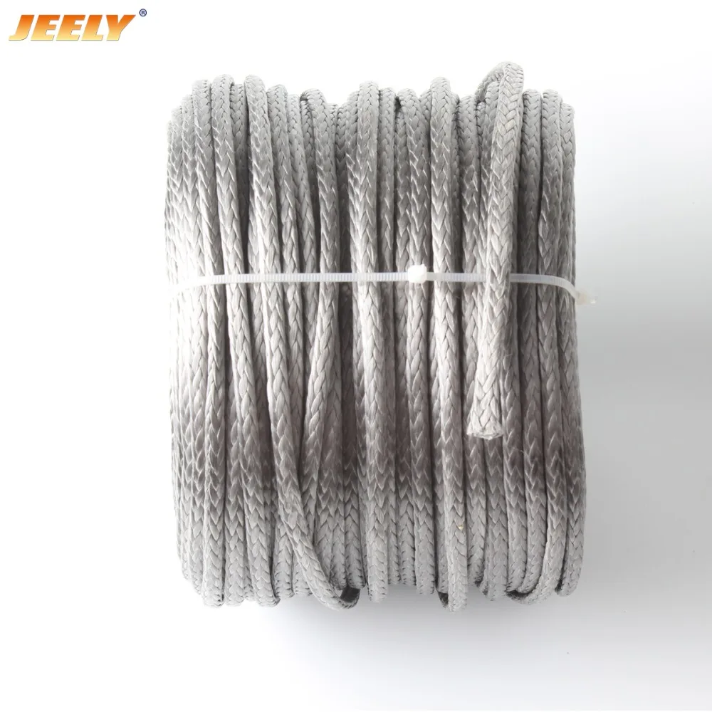 

JEELY 5MM*100M Winch Line UHMWPE Fiber Hollow Braid Rope For 4WD 4x4 ATV UTV Boat Offroad