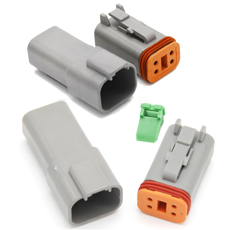 

Free shipping 4 Pin Way Kits DT06-4S DT04-4P Waterproof Male Female Electrical Connector Plugs For Car New Car Part