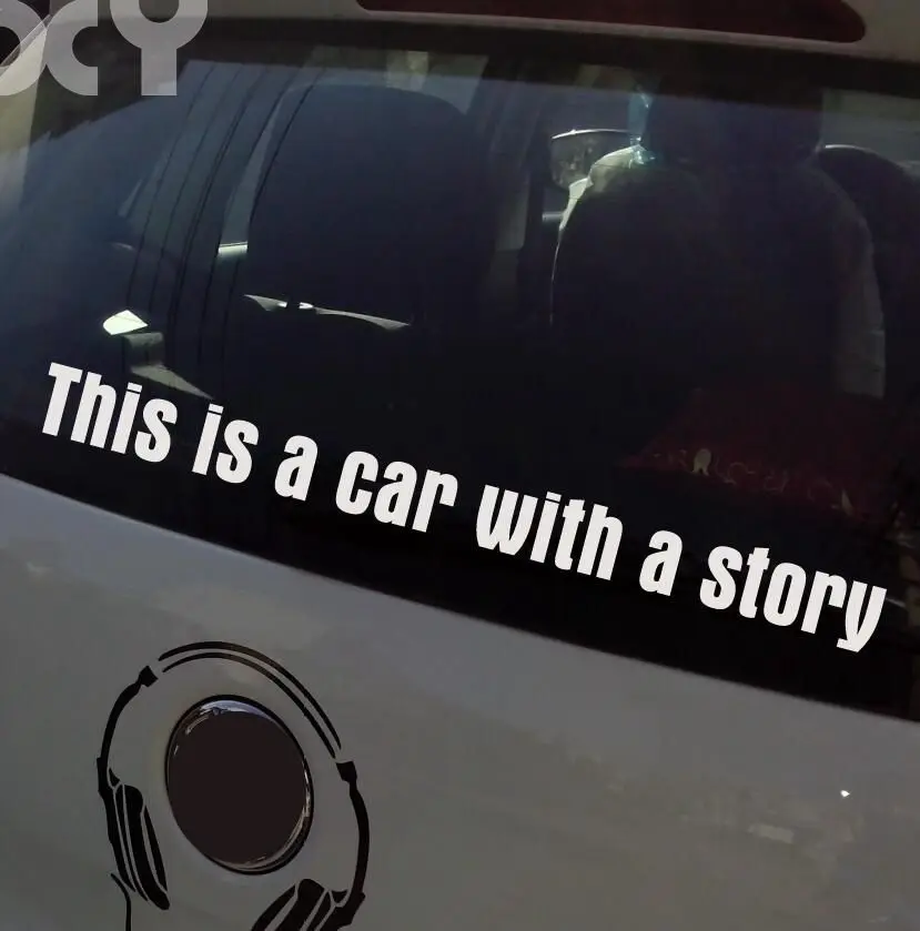

Car Styling Reflective Type Car Stickers Vinyl Decals Waterproof Bumper Car Sticker (Black / Silver White)