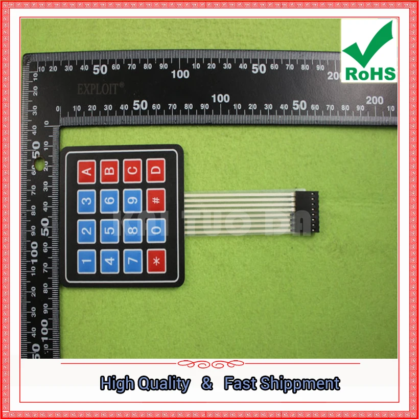 4 * 4 Matrix Keyboard 4*4 Matrix Film Switch / Film Button / Control Panel / Microcontroller Key Board E5B2 image 3