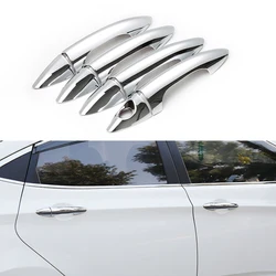 Chrome Door Handle Cover Trim For Hyundai Solaris Verna i25 Accent Grand Avega 2011 2012 2013 2014 2015 2016 Car styling