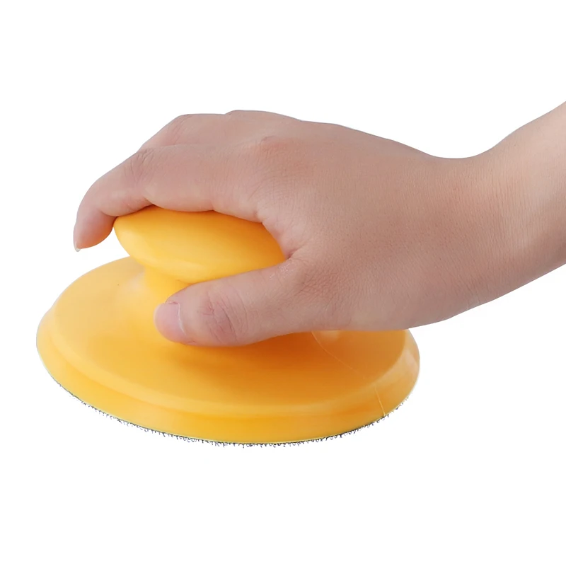 5 pollici Blocco di Levigatura di Gomma Gancio Loop Backup Pad Carta Vetrata Supporto A Mano Rettifica Blocco di Lucidatura Strumenti