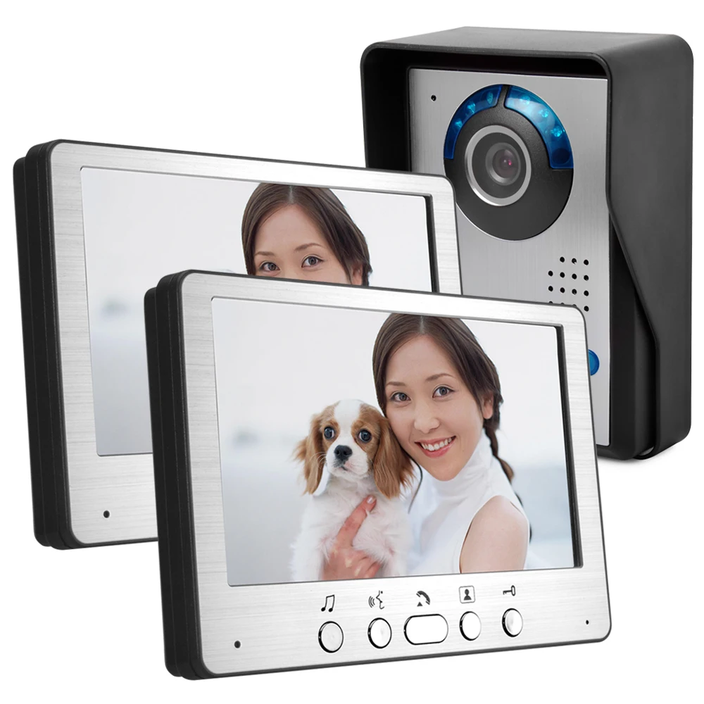 

7 Inch 1V2 Focal Adjustable Wired Intercom Video Door Phone