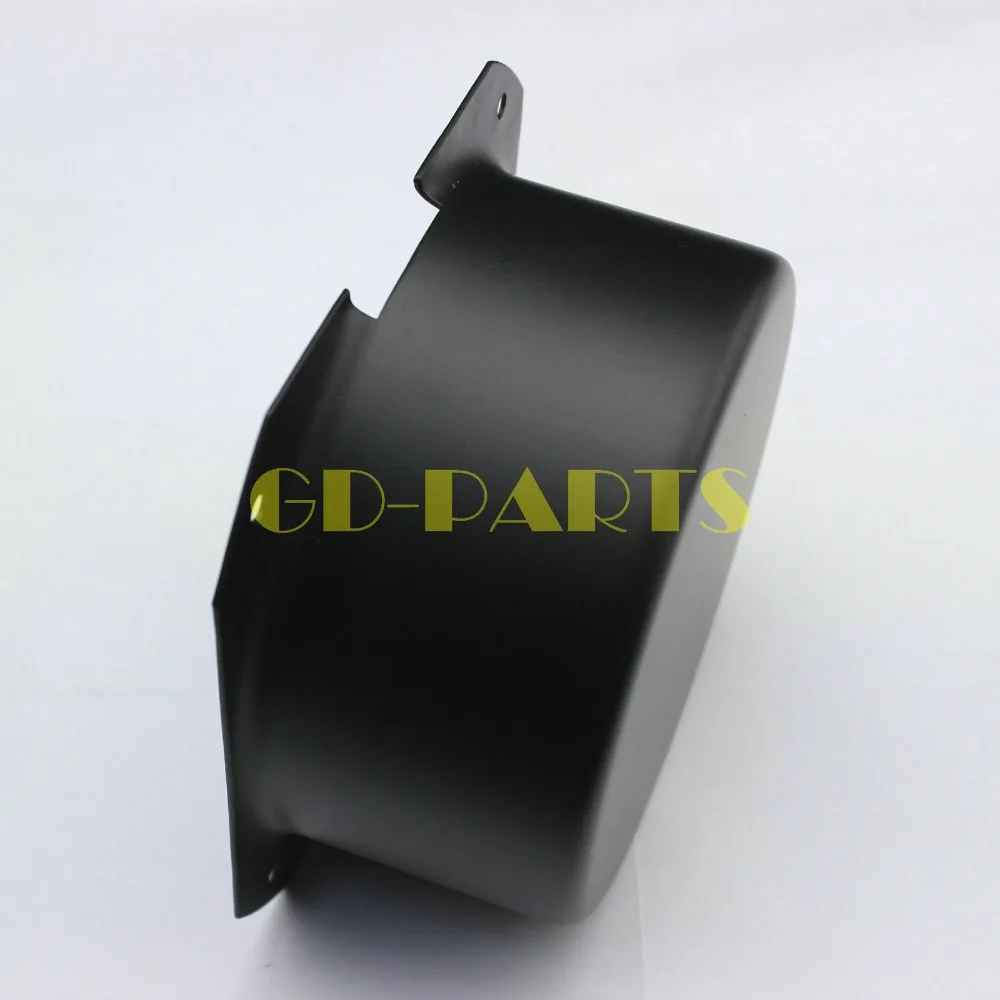 GD-PARTS 130 × 65 ミリメートルラウンド黒鉄トランス三極保護カバーケースボックスエンクロージャのためのハイファイ管オーディオアンプ DIY