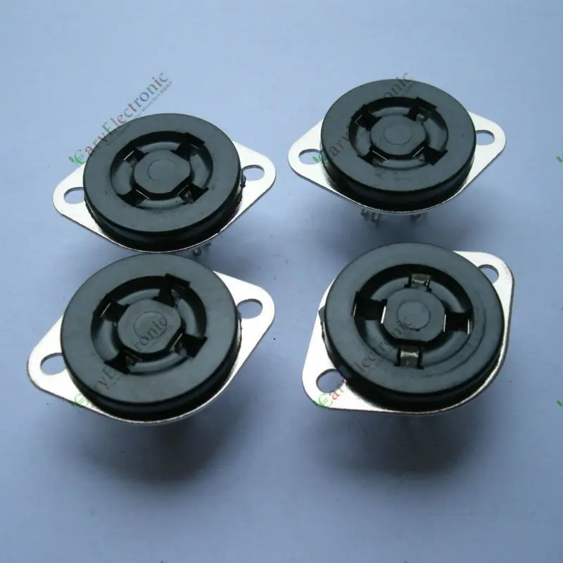 Wholesale and retail 4pcs New 4Pin base Bakelite Tube Sockets for 2A3 300B 45 50 U4A audio amps parts free shipping