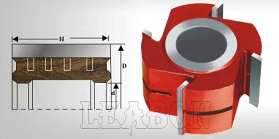 Tête de coupe intégrée TCT à surface plane pour toupie à broche, matériau carbure pour le travail du bois, hauteur 40mm-120mm