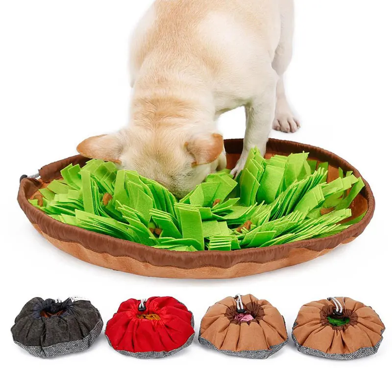 Washable Pet Dog Training Smell Snuffle Mat Interactive Hide Food Sniffing feeding Pad Anti choke bowl for dogs cats