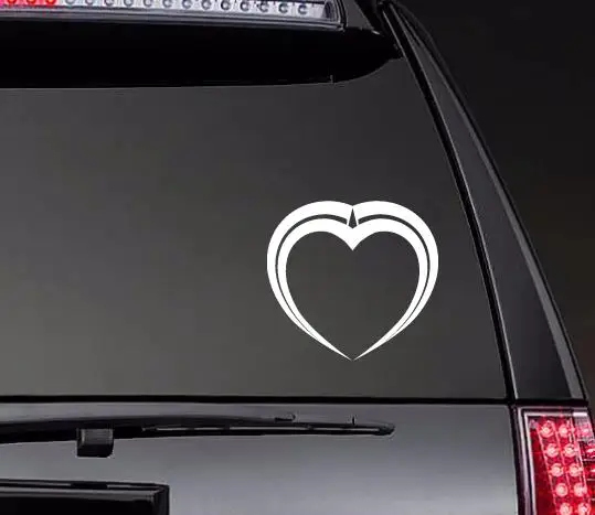 Pretty Unique Heart Car Body Stickers Window Door Decal Funny Top Quality Waterproof ZP0271