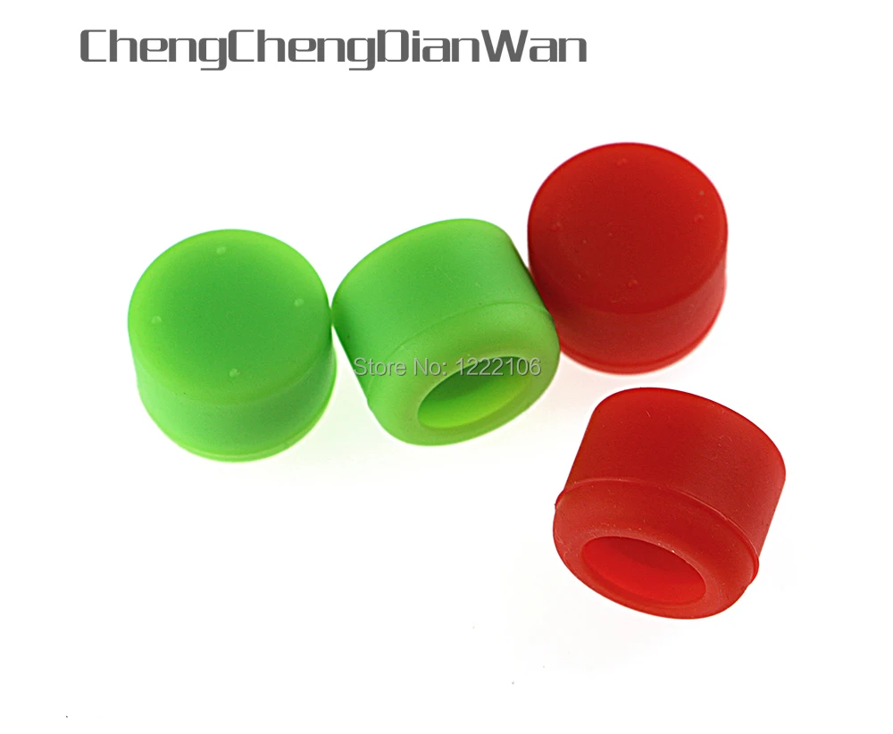 

ChengChengDianWan 100pcs/lot 7 colors Enhanced Silicone Analog Controller Thumb Stick Grips Cap Skin Cover height grips for ps4